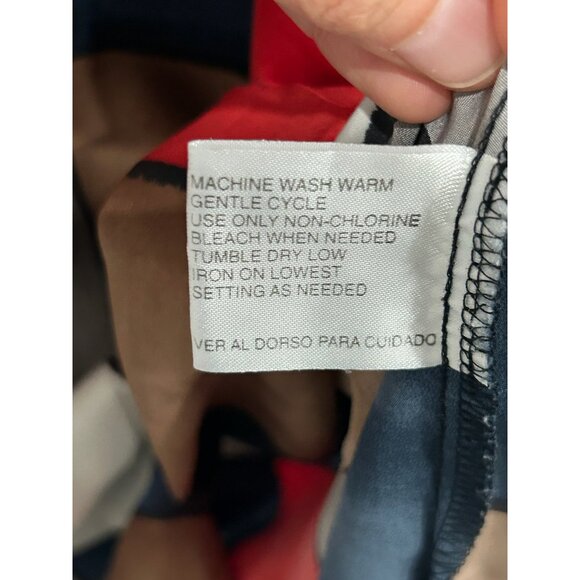 Le Caviar Color Block Short-Sleeve Button-Down Shirt Sz Medium - Picture 7 of 10